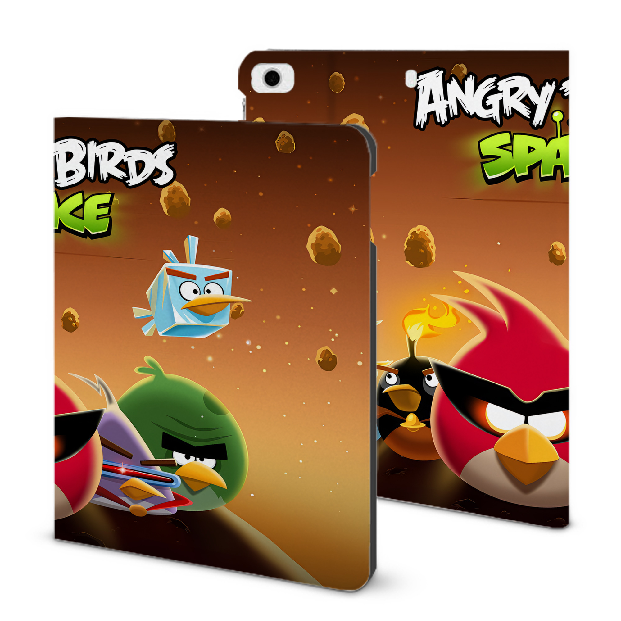 （画像用） Angry Birds アングリーバード IPad ケース ブック型 PUレザー TPU 耐衝撃 軽量 薄型 ペン収納なし 全面保護 IPad 各モデル対応